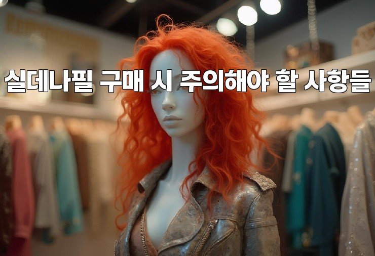 실데나필 구매 시 주의해야 할 사항들